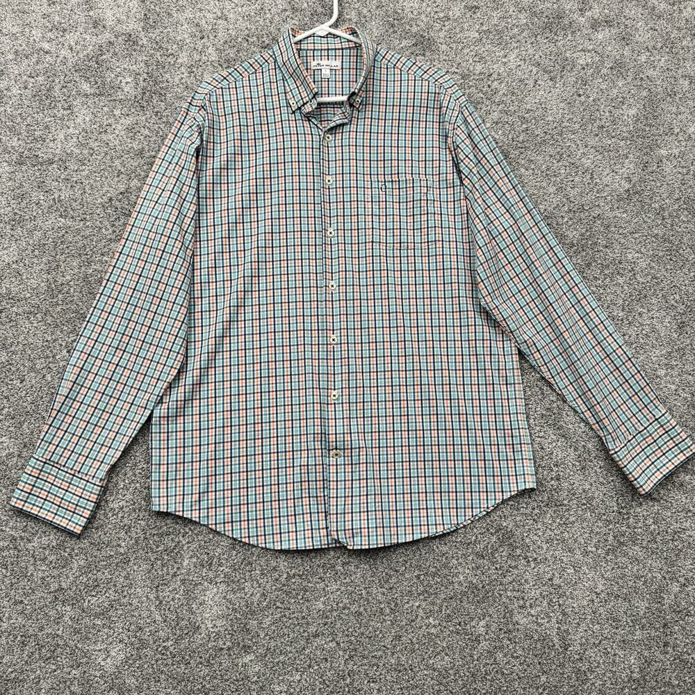 Peter Miller Button Up Shirt Men Large Golf Coastal Preppy Office Colorful 2010s
